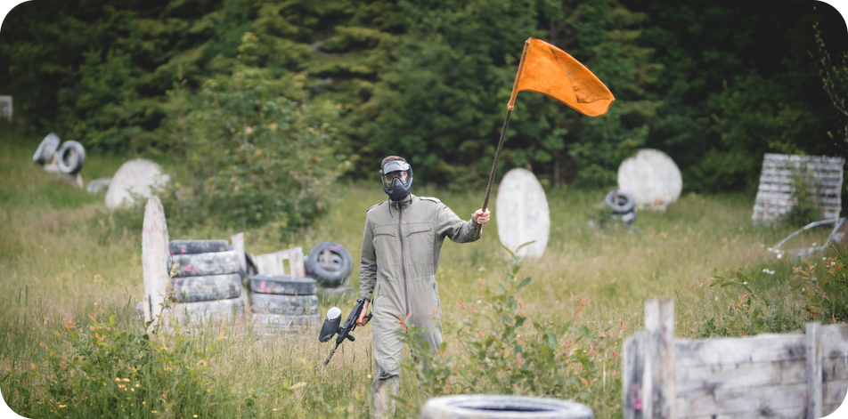 Paintball battlefield in Tatras