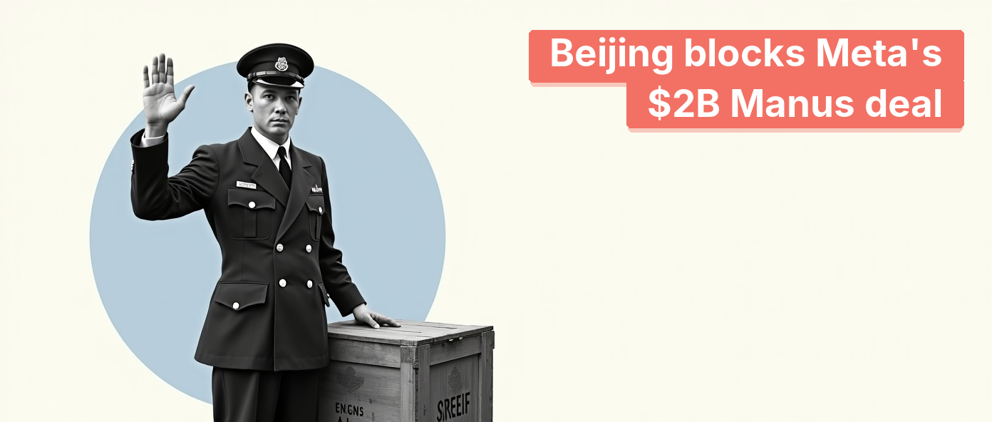 A vintage customs officer halts a wooden shipping crate at a port.