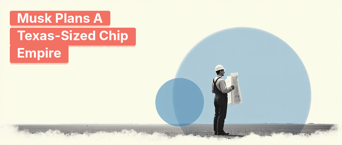 A vintage foreman holds blueprints across an empty plain.
