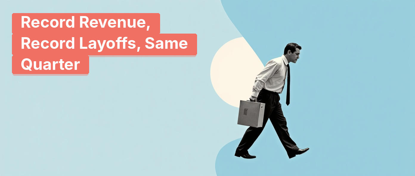 Vintage office worker carrying a cardboard box of belongings down a hallway.