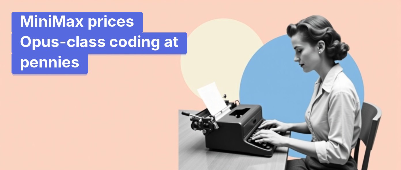 A vintage typist at a typewriter, symbolizing commodity code production.