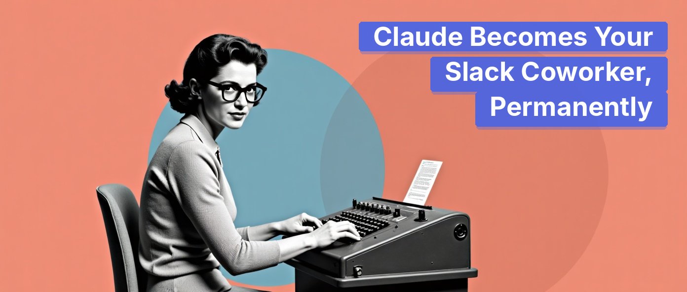 Mid-century woman at a teletype machine evoking a persistent communication agent.