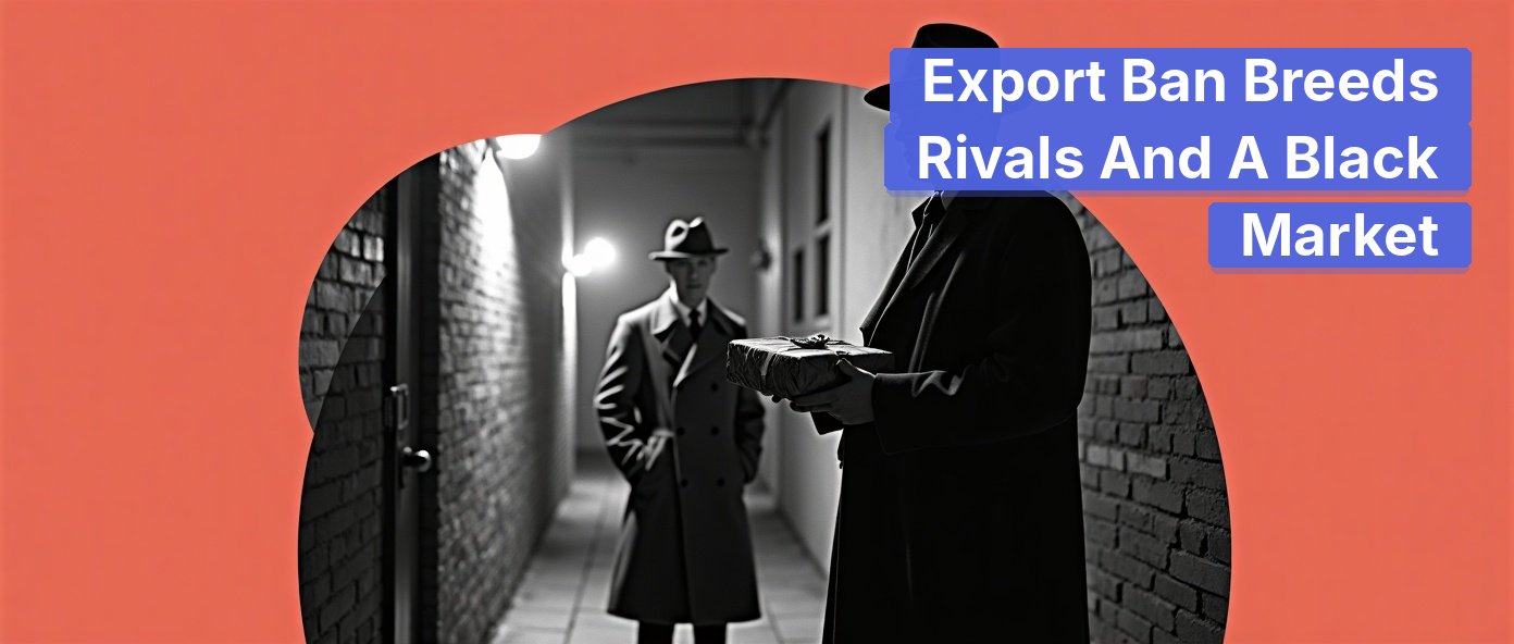 A noir back-alley handoff evoking the underground Claude token economy.