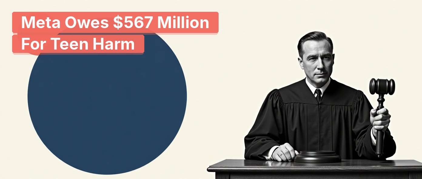 A stern vintage judge brings down a gavel from the bench.